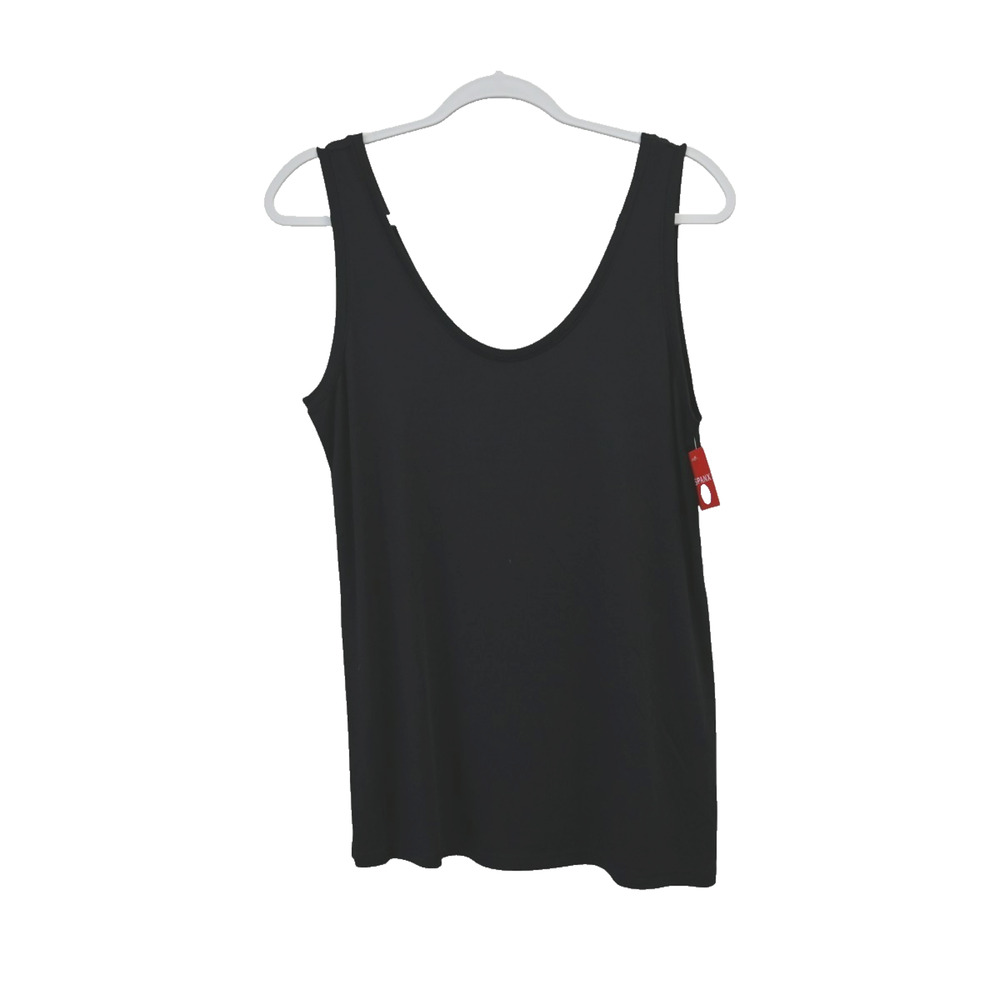 Spanx Very Black Scoop Neck Tank Top Size 3X 10321R